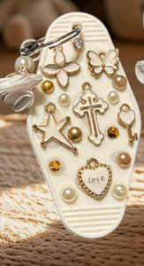 Cross junk keychain